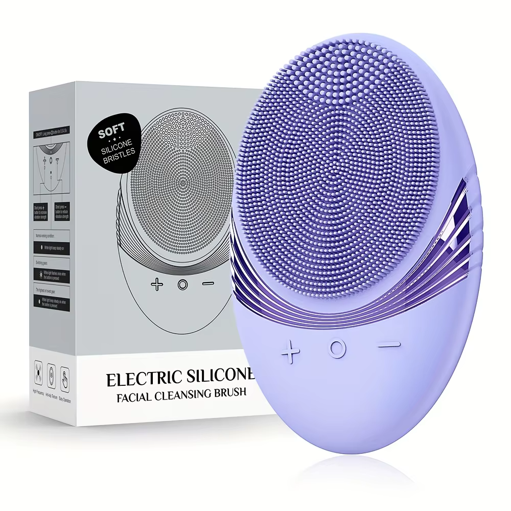 Brosse de nettoyage du visage électrique Ultra-mince de haute qualité avec une batterie intégrée
