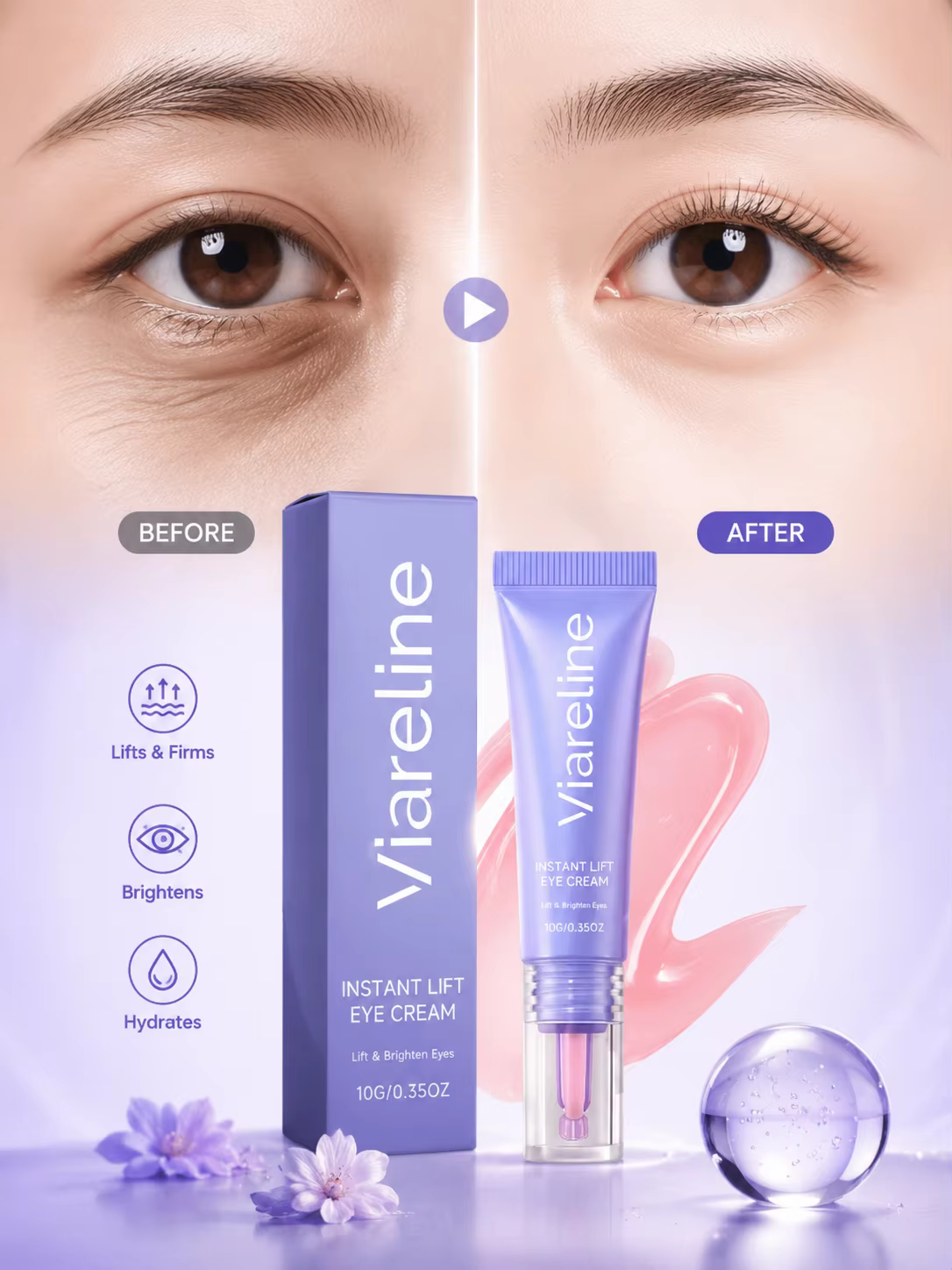 Crème Contour des Yeux au Collagène Anti-Rides