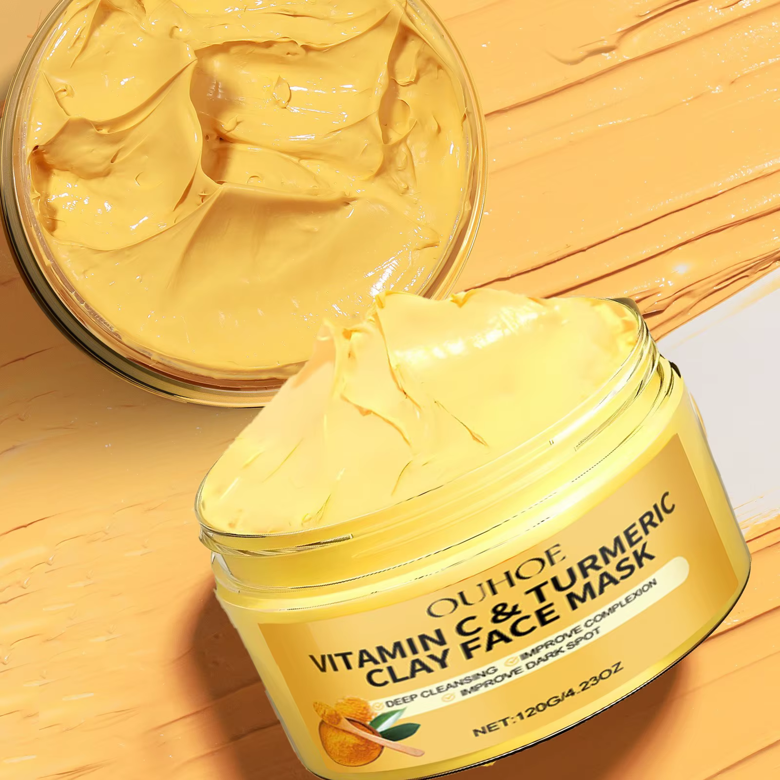 Masque facial exfoliant à la vitamine C
