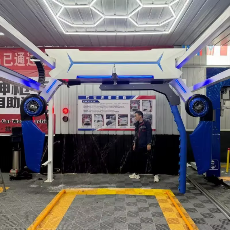 Système de nettoyage sans contact complet, tunnel de lavage de voitures automatisé sans brosses, machine de lavage de voitures en libre-service