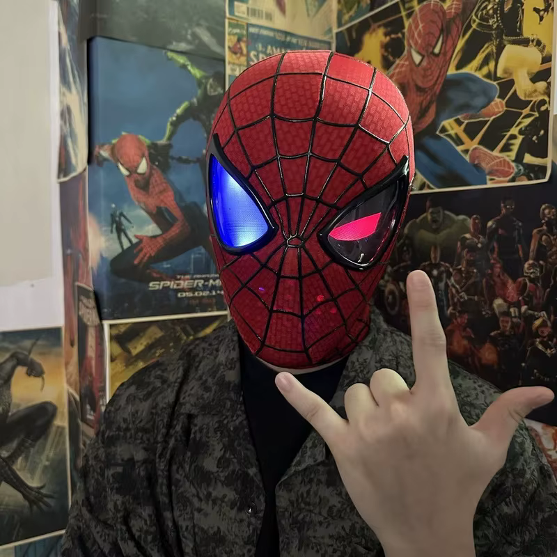 Masque artisanal Spider-Man 2 version Garfield Peter Parker, réplique fidèle du film 1:1, jouet tendance, cadeau surprise cool et branché