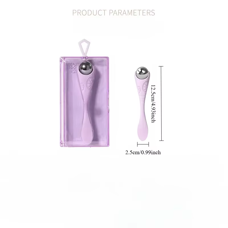 Un rouleau de massage oculaire manuel à double extrémité avec un design doux à rouler pour les délicats traitements oculaires