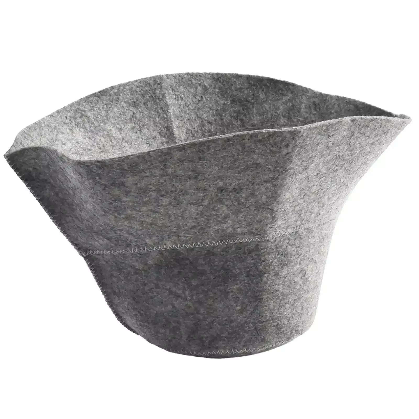 Chapeau de Sauna en feutre Anti-chaleur, 1 pièce, bonnet de douche en feutre de laine épais, Turban pour bain, Protection de la tête de la maison, accessoires de salle de bains gris