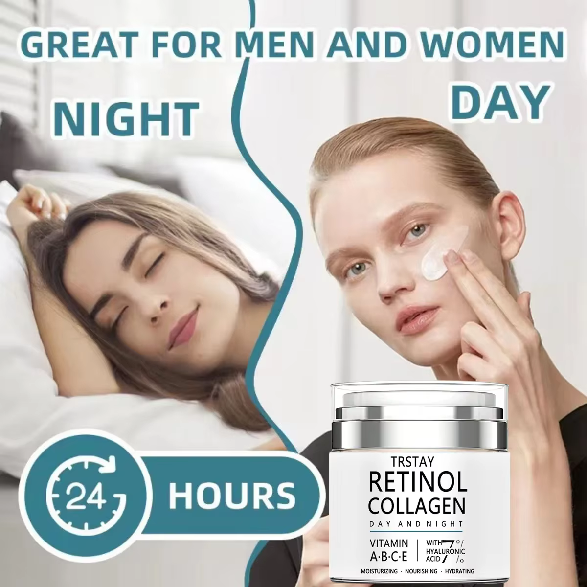 TRSTAY Crème au collagène au rétinol - nourrit
