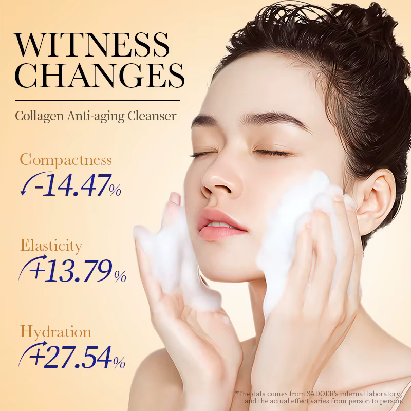 SADOER collagène nettoyant pour le visage soin raffermissant hydratant