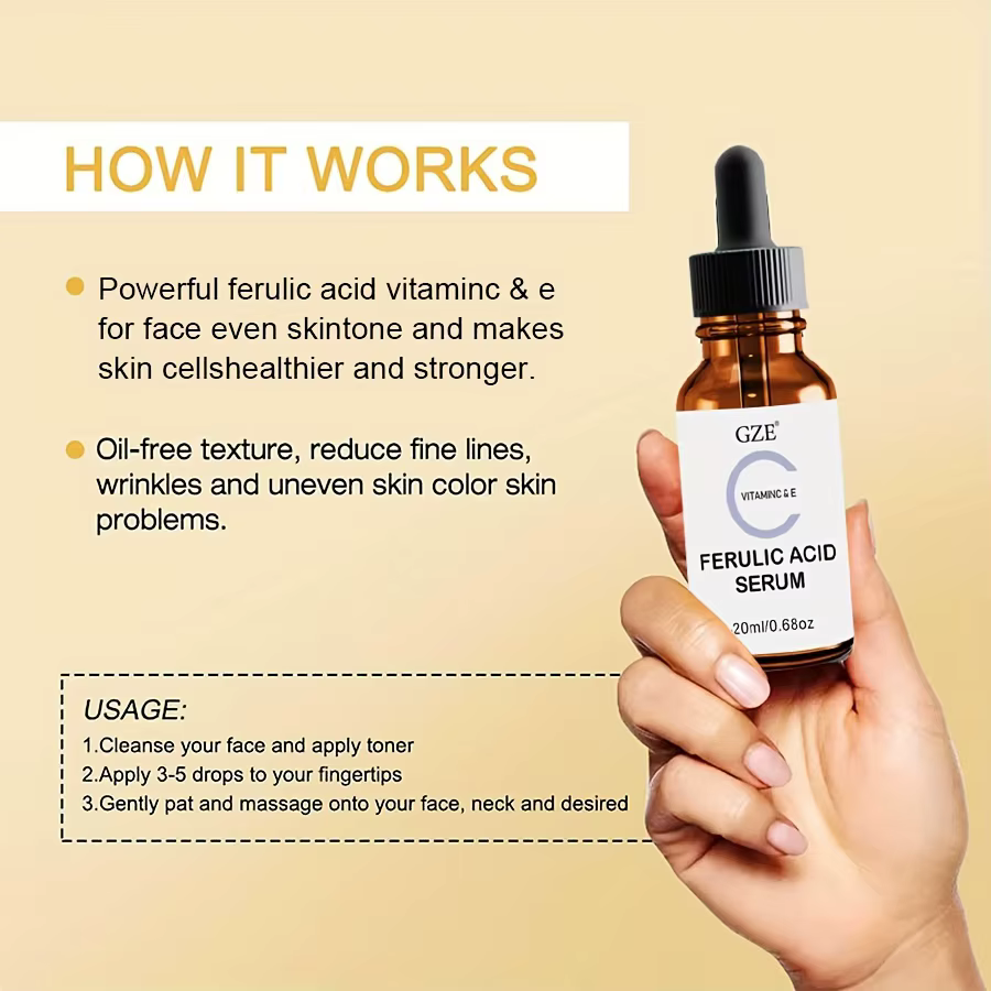 Sérum pour le visage ferulique GZE avec vitamine C