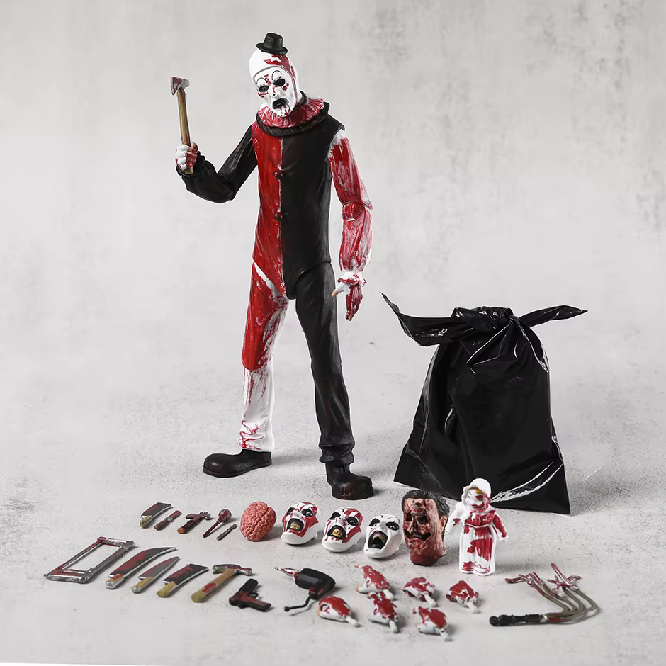 Figurine de collection Reel Terrifier Ultimate Art The Clown Blood Soaked Ver, modèle de décoration