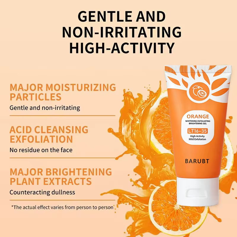 Gel exfoliant Orange pour le visage gommage corporel Gel nettoyant