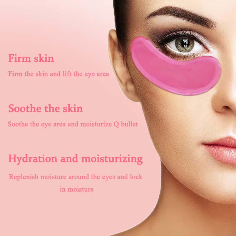 💖 10 patchs hydratants roses pour les yeux | Soins oculaires