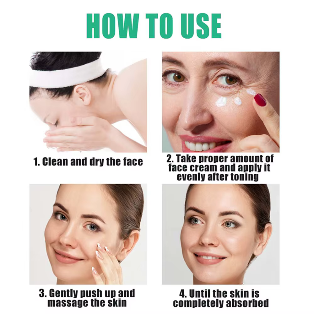 Crème pour le visage, 5 secondes