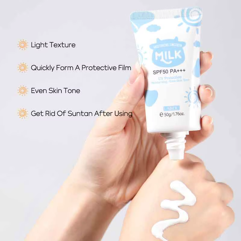 Crème solaire éclaircissante pour le visage