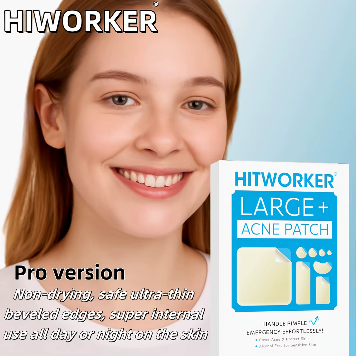 400 patchs anti-acné en hydrogel
