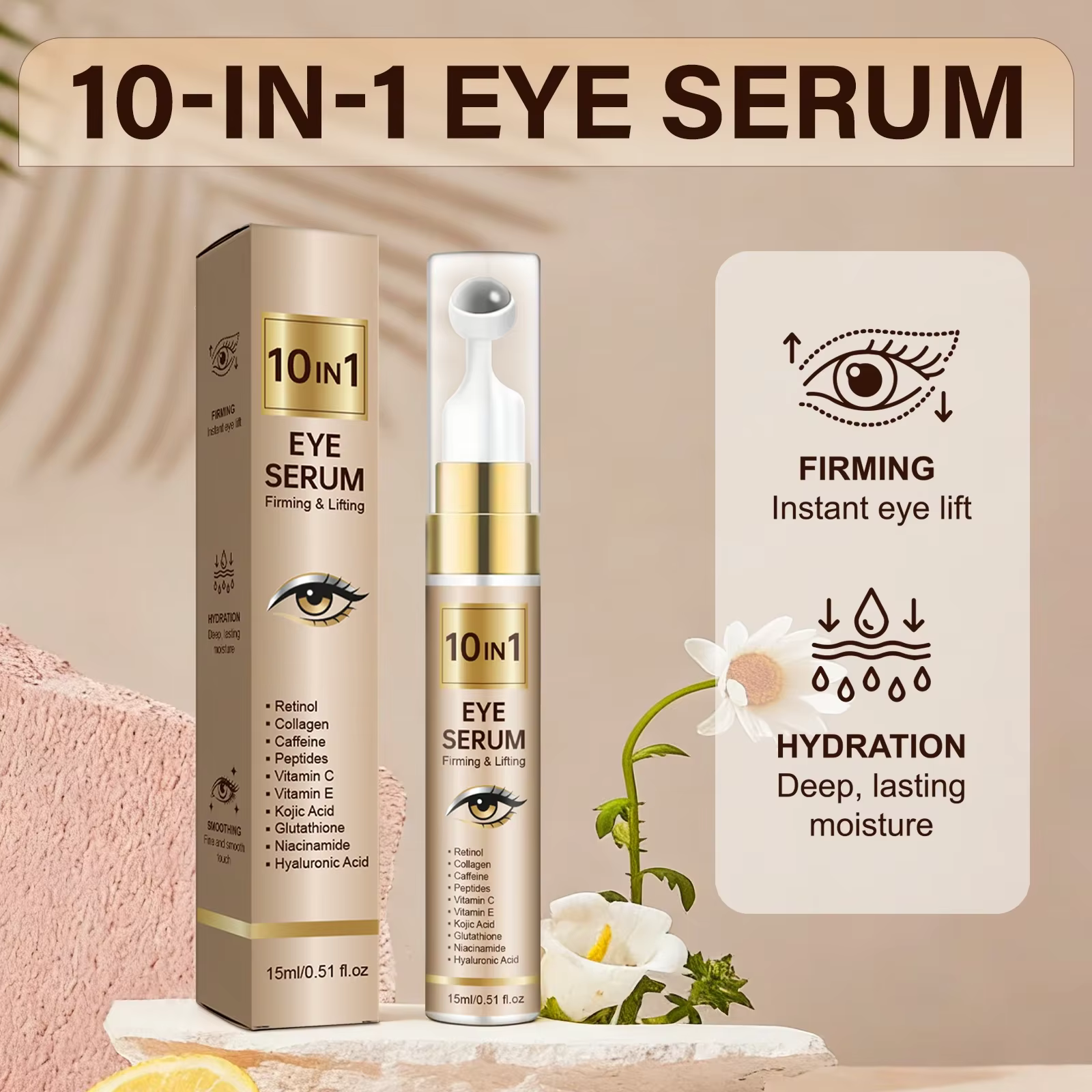 Sérum pour les yeux 10 en 1