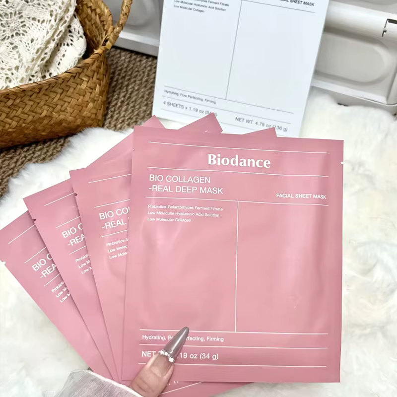 Masque facial en gel hydratant au collagène Biodance