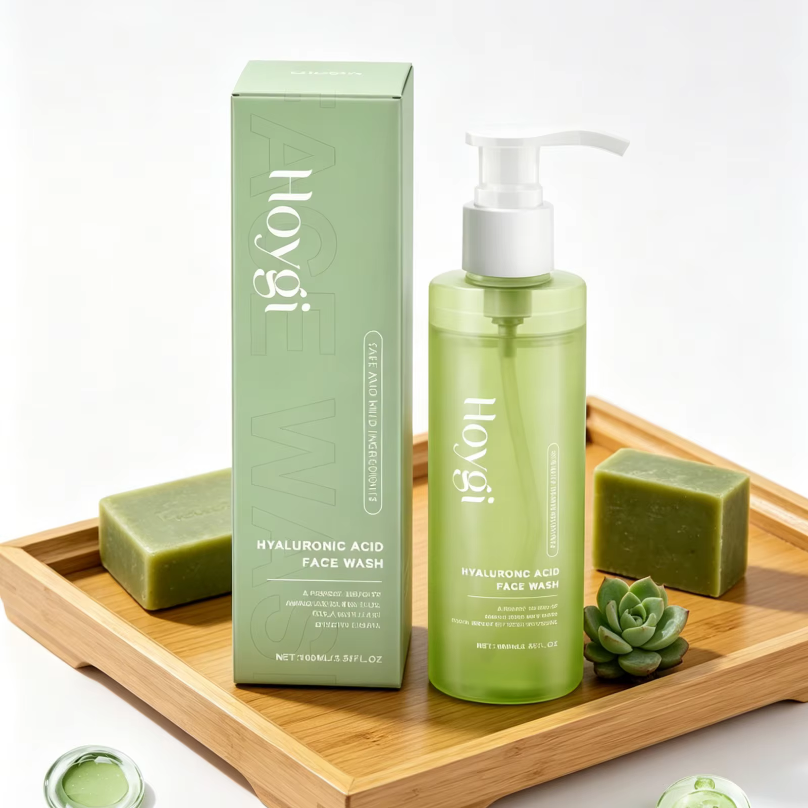 Gel Nettoyant Visage Hoygi à l'Acide Hyaluronique : Nettoyage Puissant