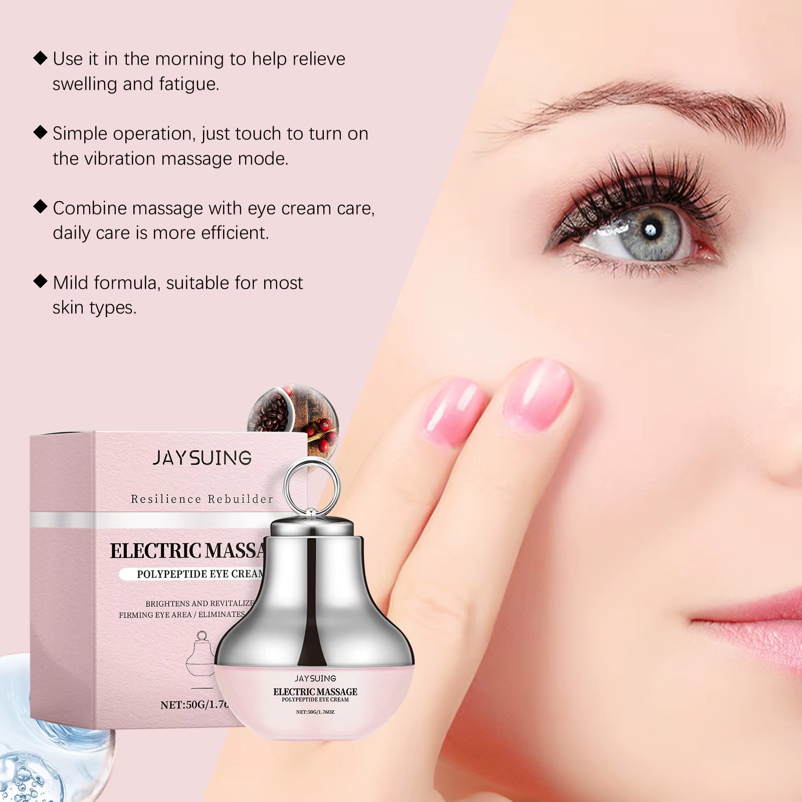 Crème raffermissante électrique pour les yeux