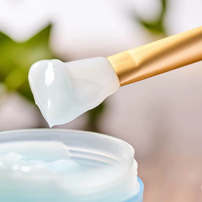 Pinceau applicateur de masque facial en silicone à tête souple