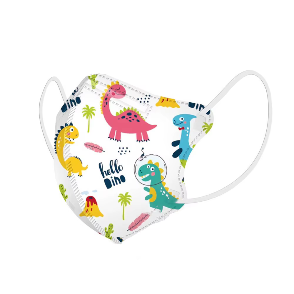 Masques faciaux jetables pour enfants, filtre 4lys, Anti-poussière, Anti-grippe, protection buccale respirante en tissu fondu, 100/50/10 pièces