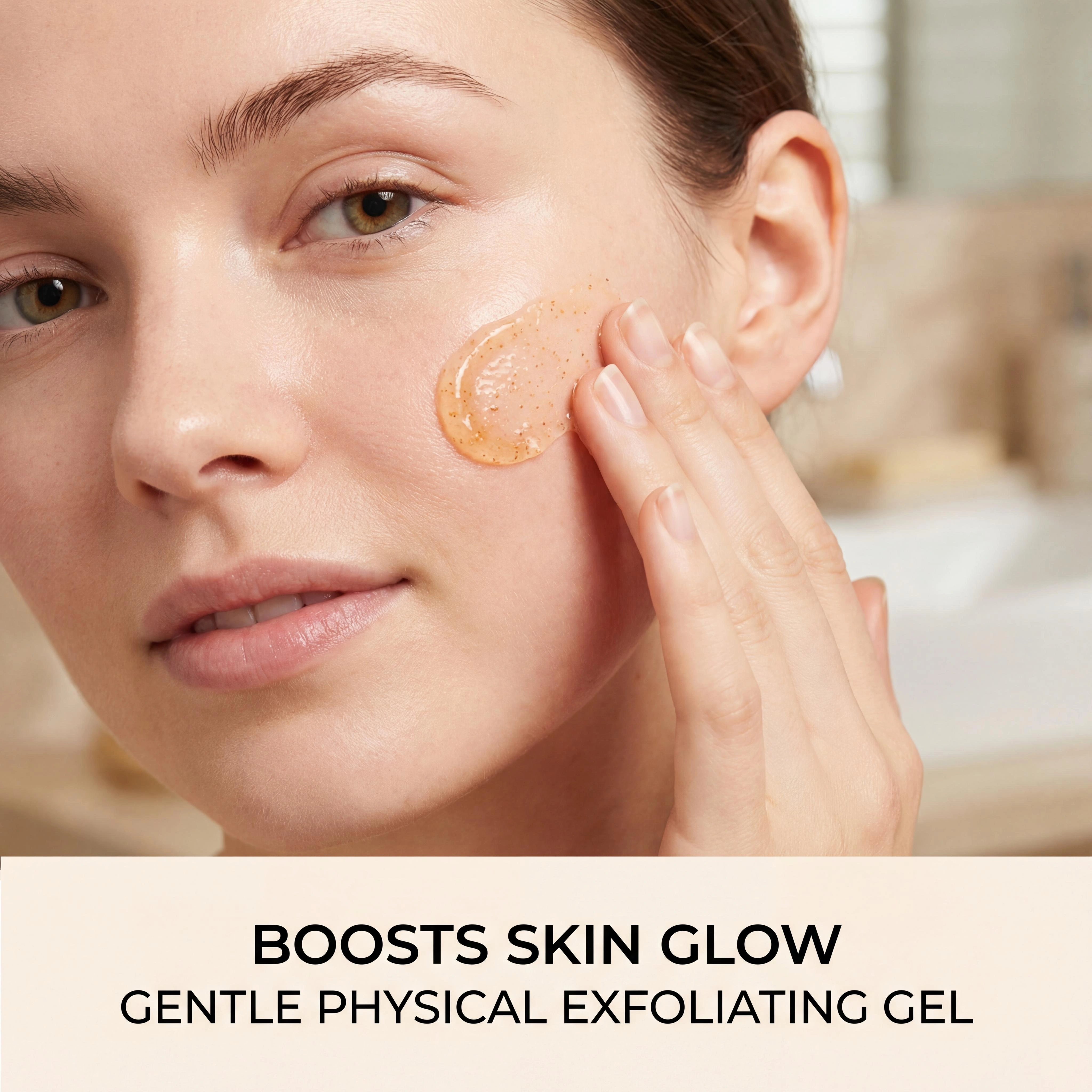 Gel exfoliant orange pour le visage et le corps