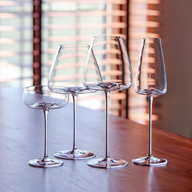 CRISON-Verres de Cocktail à Champagne en Forme de Flûte en Verre de Clip Ultra-Mince, Faits à la Main, pour ixde Mariage, PNT03