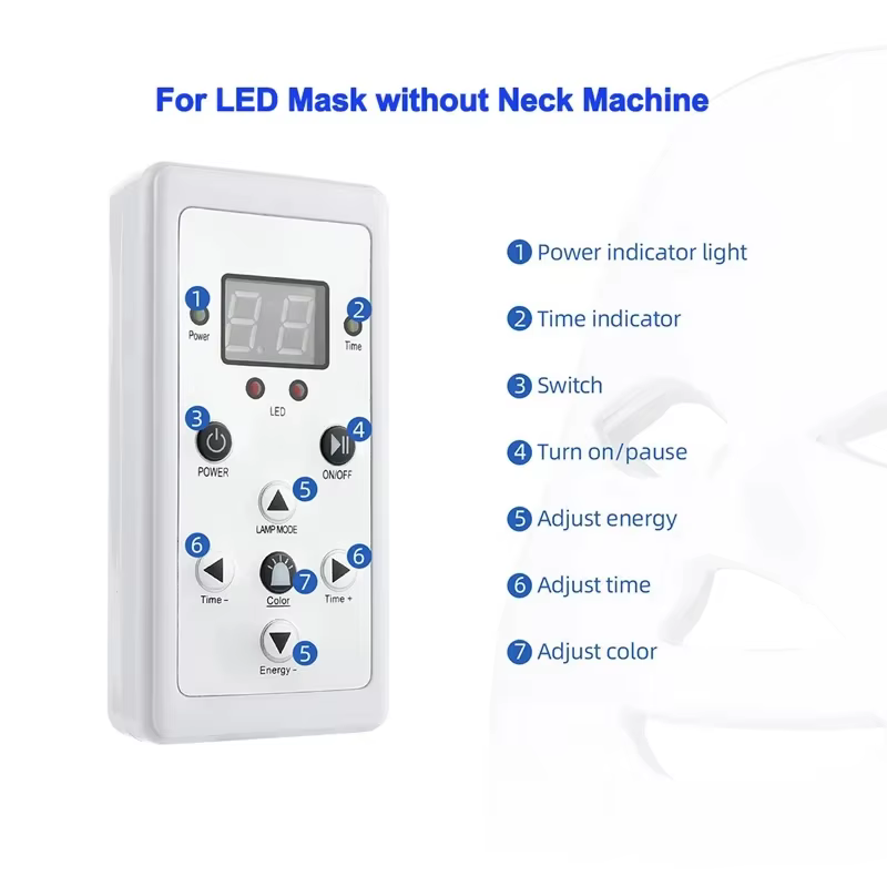 Masque LED pour le visage et le cou