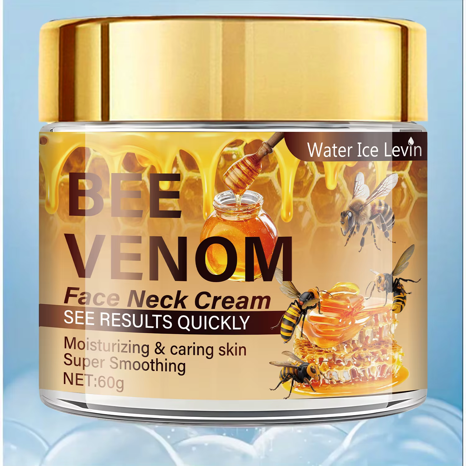 La crème raffermissante pour le visage au venin d'abeille contient une vitamine E