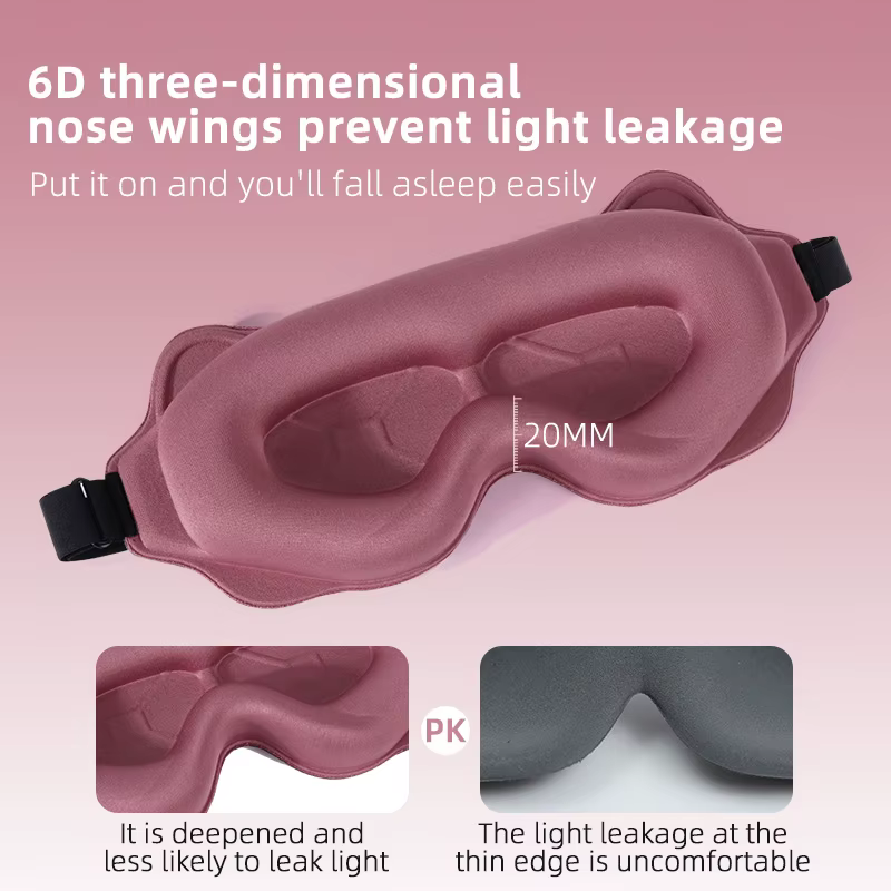 Masque de sommeil 3D de voyage