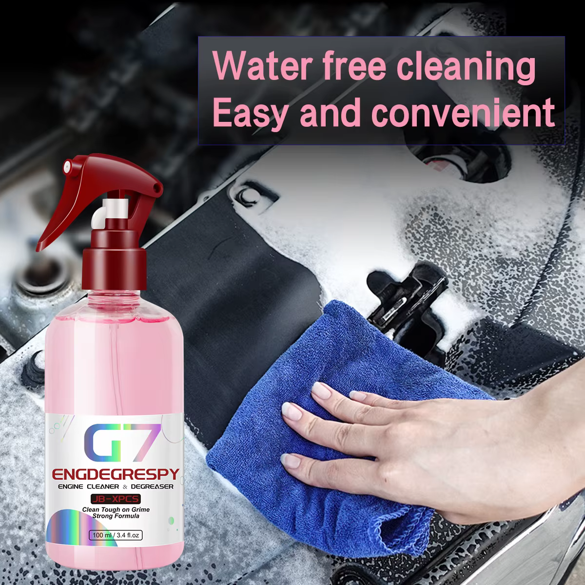 ENGDEGREéventuelles Y-Nettoyant pour compartiment moteur de voiture, décontamination injuste, produit pour livres, G7