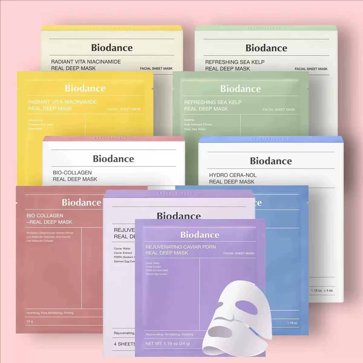 Masque facial au collagène Biodance