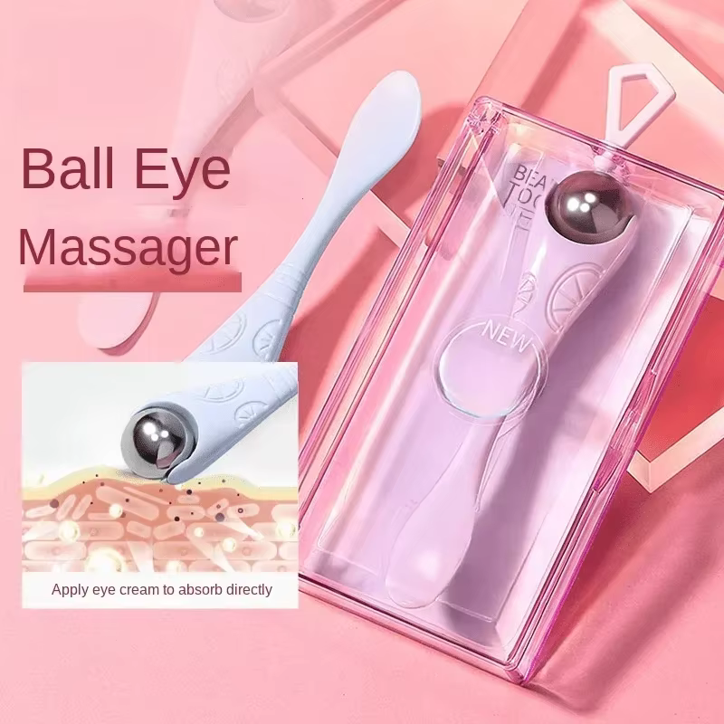 Un rouleau de massage oculaire manuel à double extrémité avec un design doux à rouler pour les délicats traitements oculaires