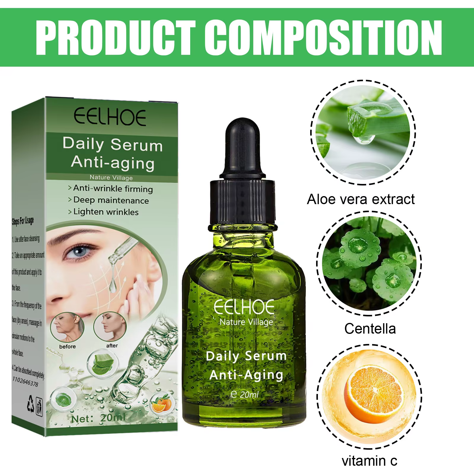 EELHOE – sérum quotidien Anti-âge