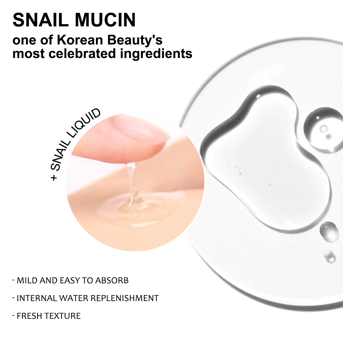 Sérum Visage Apaisant à l'Essence de Bave d'Escargot 92% 100ml – Soin Hydratant et Nourrissant Tout-en-un pour la Peau (5 Vendus)