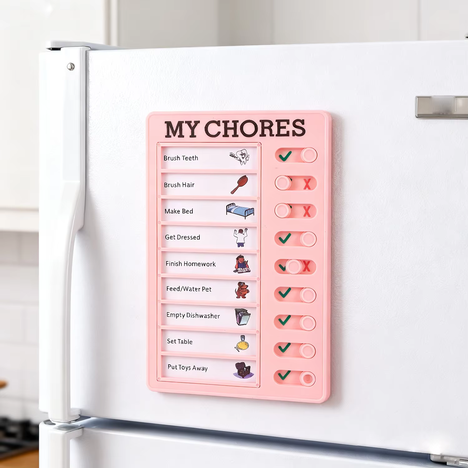 Liste de contrôle réutilisable mes tâches, planificateur quotidien, mémo, panneau en plastique, horloge d'autodiscipline, traqueur d'autodiscipline/progress