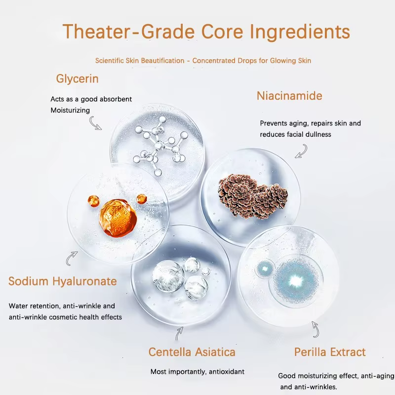Masque facial au collagène à l'acide hyaluronique