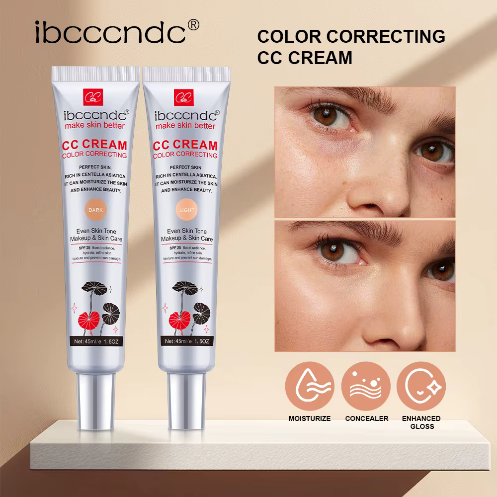 CC Cream Correcteur de Teint Unifiant Coréen Hydratant Léger Fini Naturel Lumineux Base