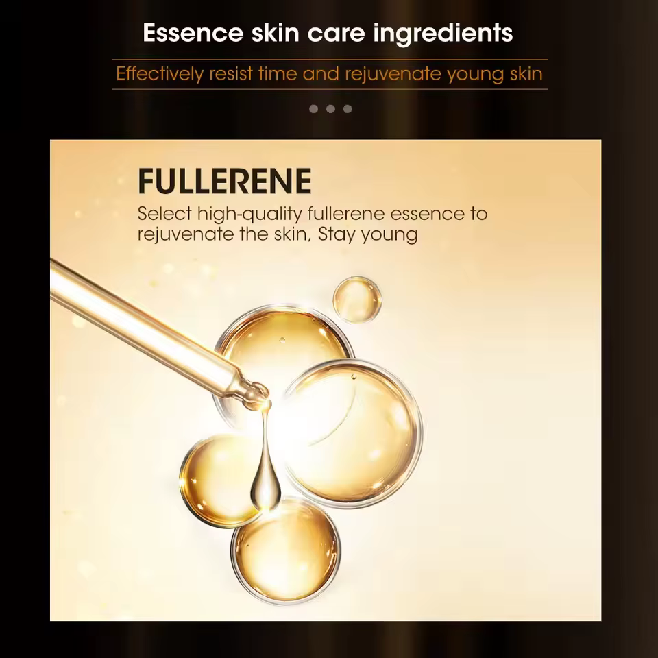 Fullerène Placenta Capsule Essence visage éclaircir sérum hydratant nourrissant Anti-rides vitamine E acide hyaluronique soins de la peau