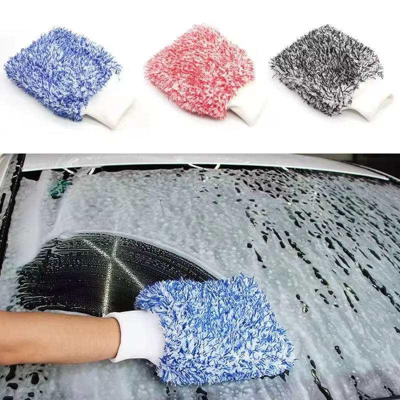 Gants de lavage de voiture en microcarence douce, haute densité, sans rayures, accessoires de lavage de voiture, livres
