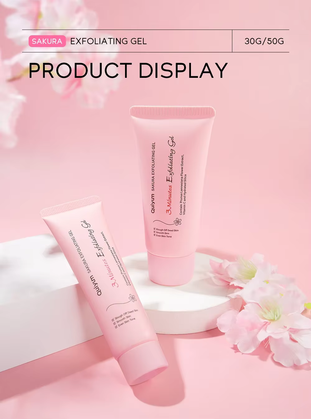 Gel exfoliant Sakura, gommage facial
