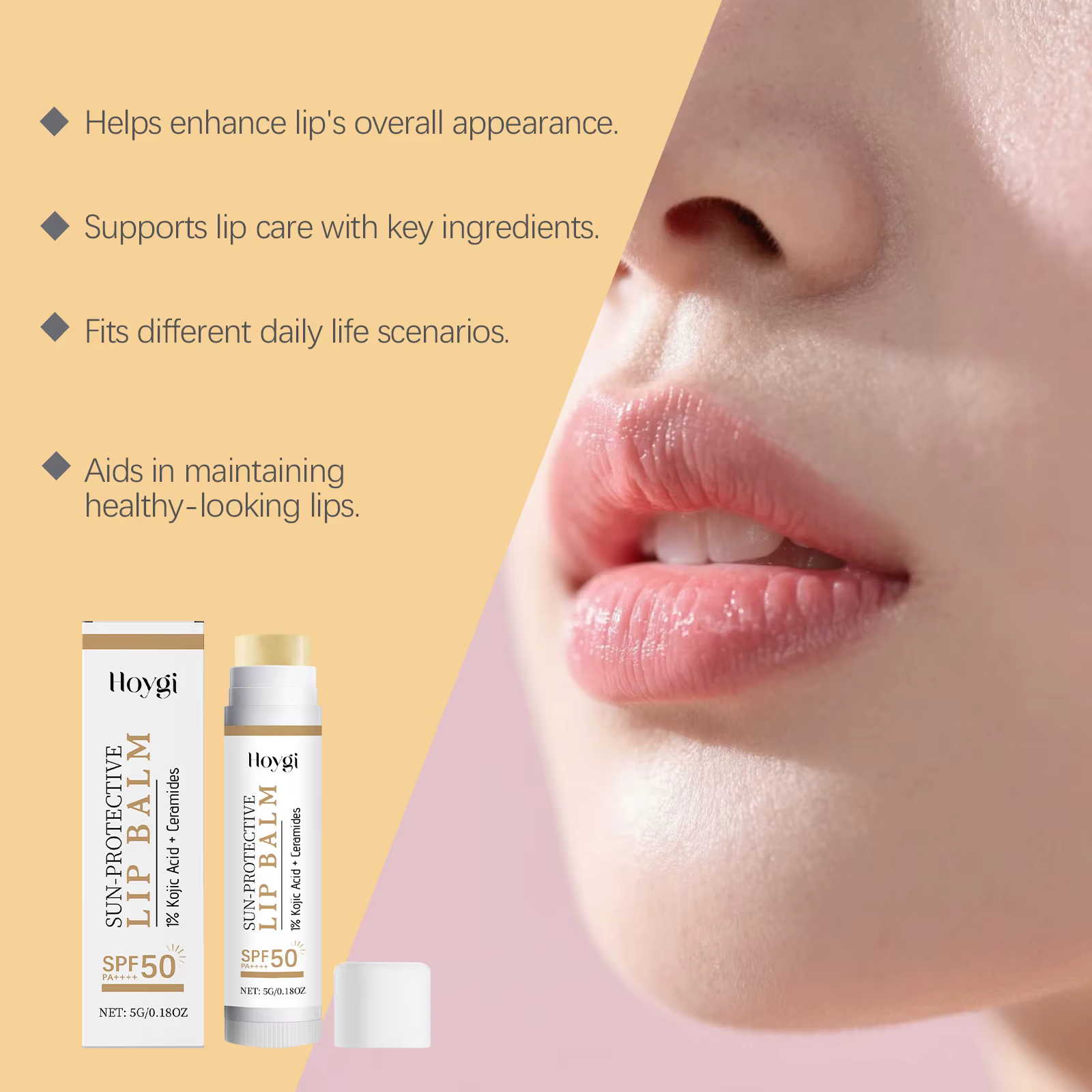 Baume à lèvres de protection solaire SPF50 +
