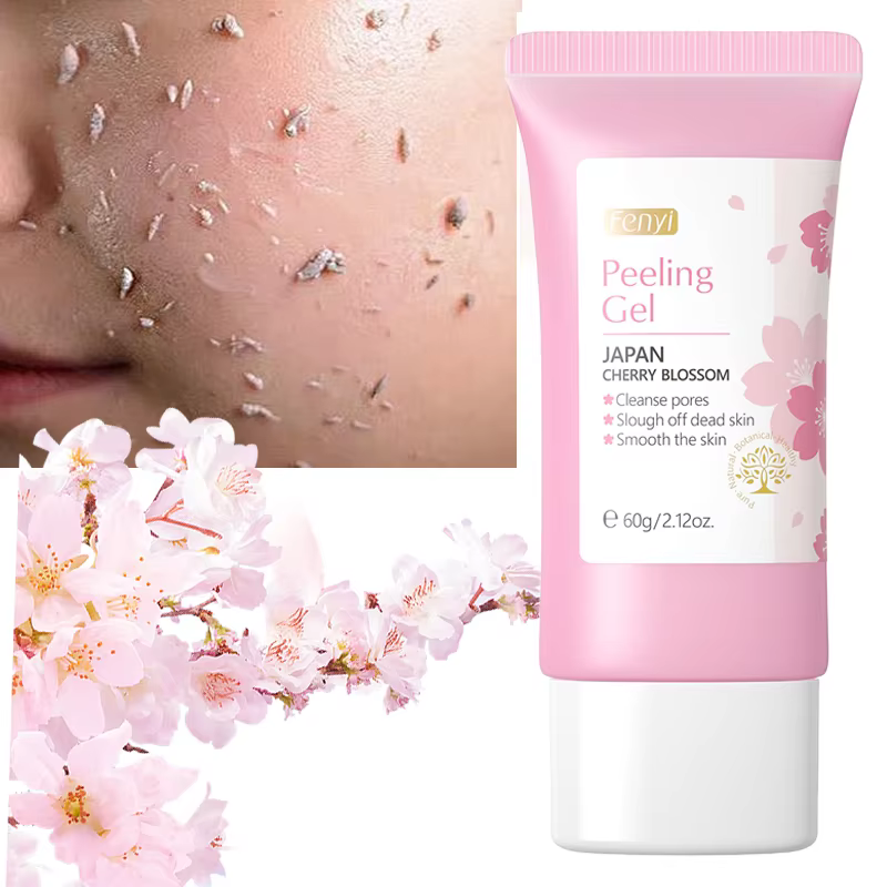 Sakura visage nettoyage en profondeur Gel exfoliant soins de la peau blanchissant hydratant réparation gommage