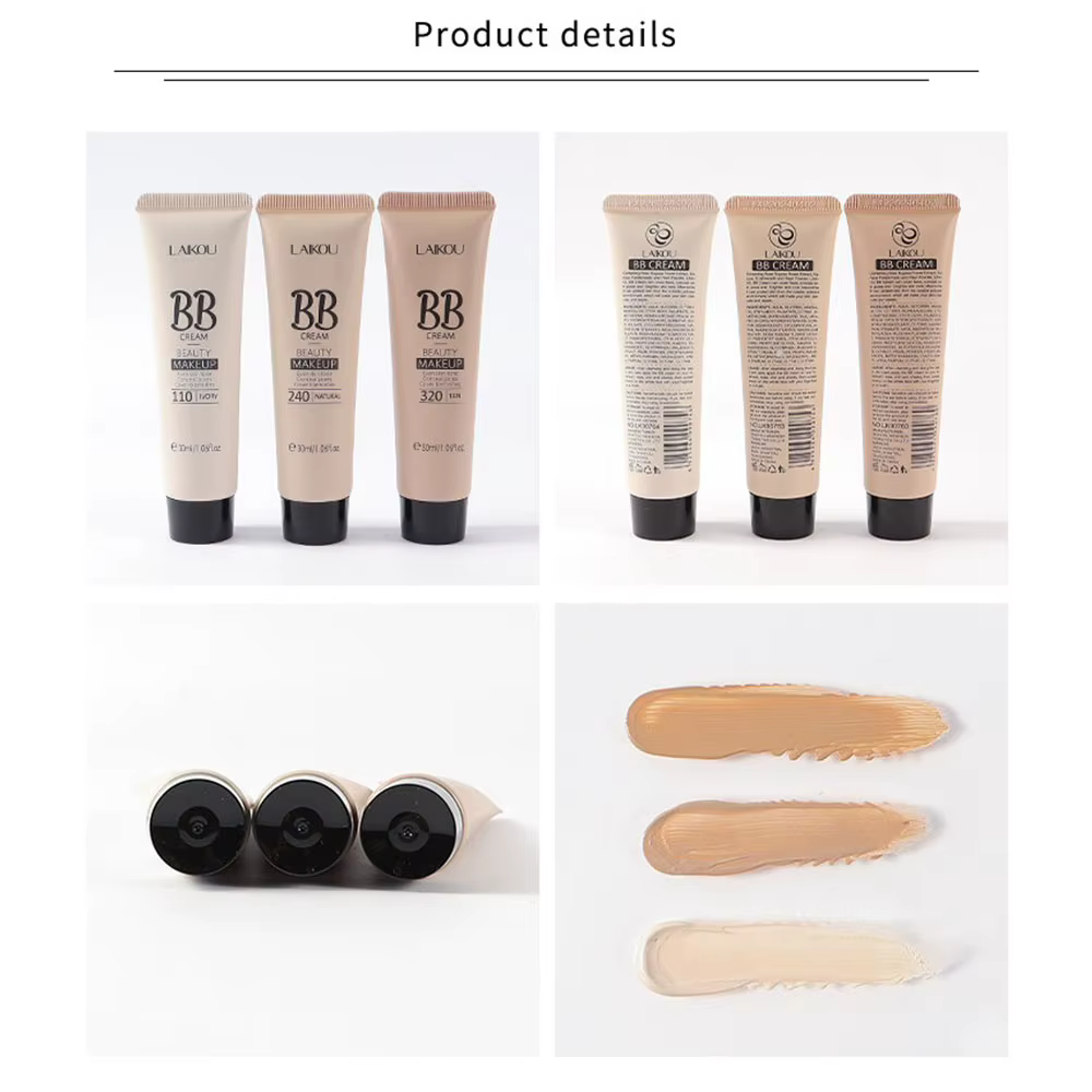 LAIKOU BB crème longue durée imperméable même le teint de la peau dissimuler les Pores couvrir les imperfections beauté visage maquillage 30ml