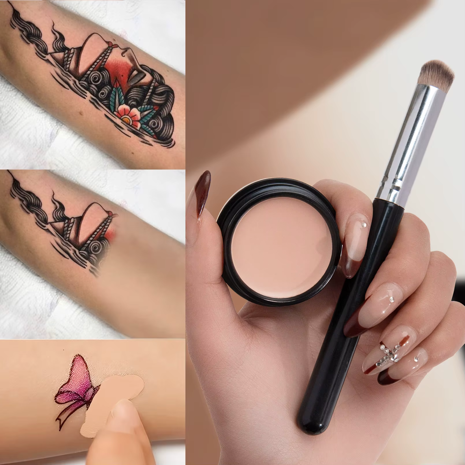 Correcteur éclaircissant hydratant pour les yeux et crème contre le contour