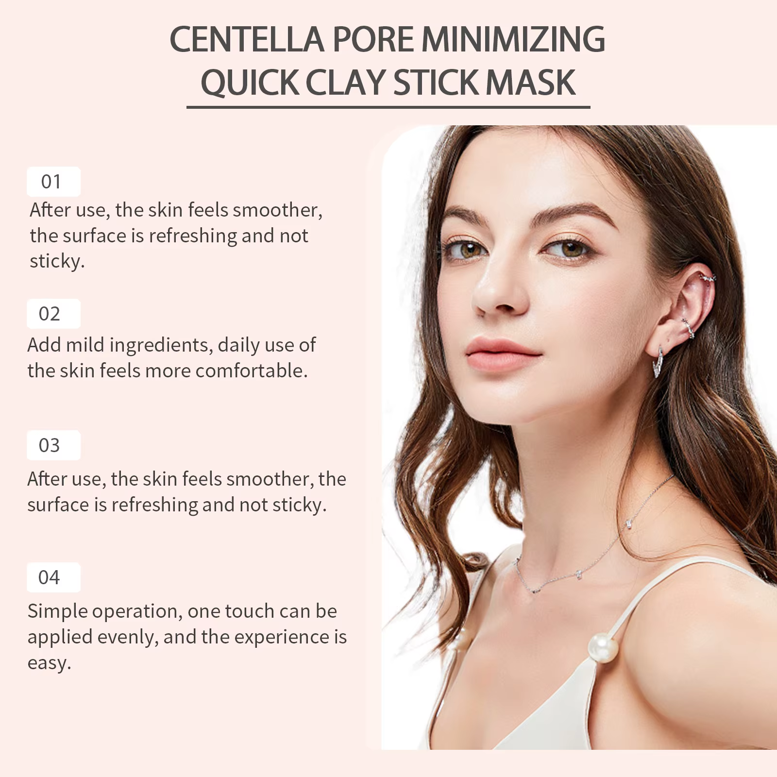 Masque en stick à l'argile de Centella pour minimiser les pores