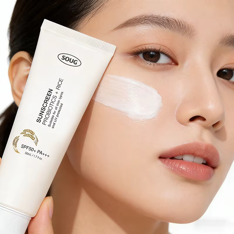 Crème solaire coréenne aux probiotiques de riz SPF50+ Rafraîchissante