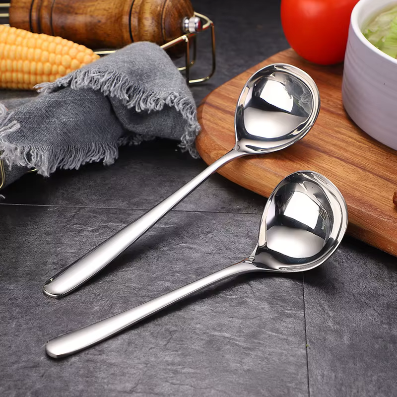 Cuillère UNIS issante en acier inoxydable à long manche, louche à soupe, cuillère coréenne, ustensiles de cuisine créatifs pour la maison, hôtel, marmite chaude