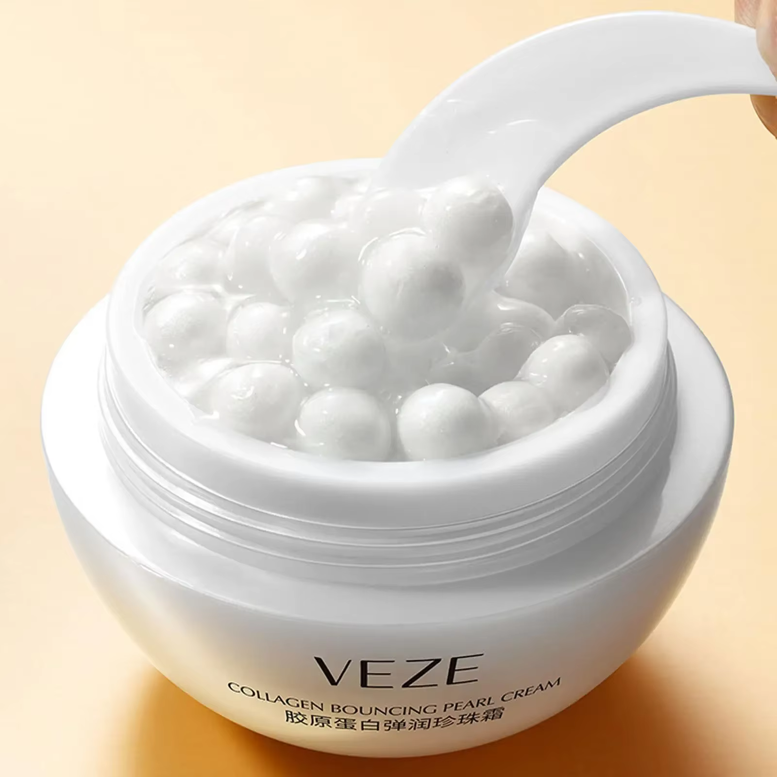 Crème pour le visage au collagène et aux perles pour femmes