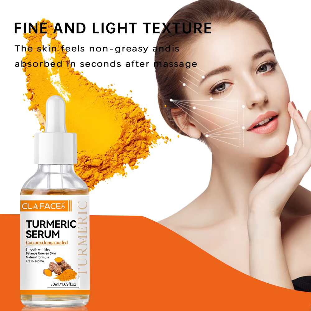 Sérum hydratant pour le visage au curcuma
