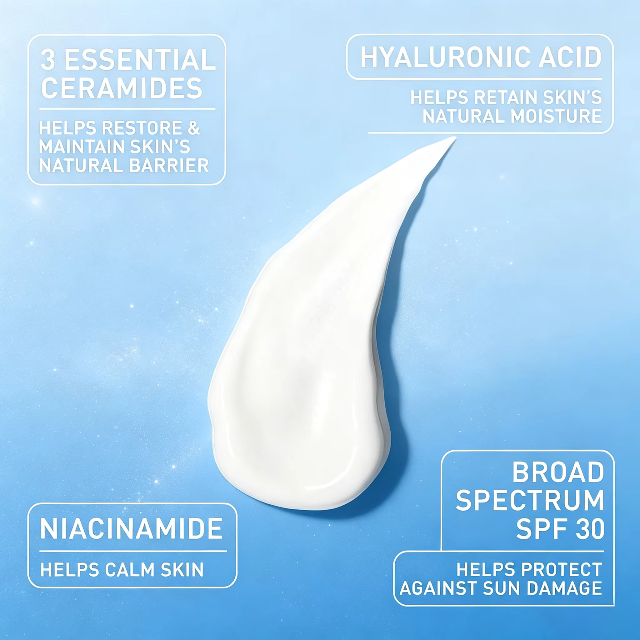 Lotion hydratante pour le visage CeraVe AM avec SPF 30