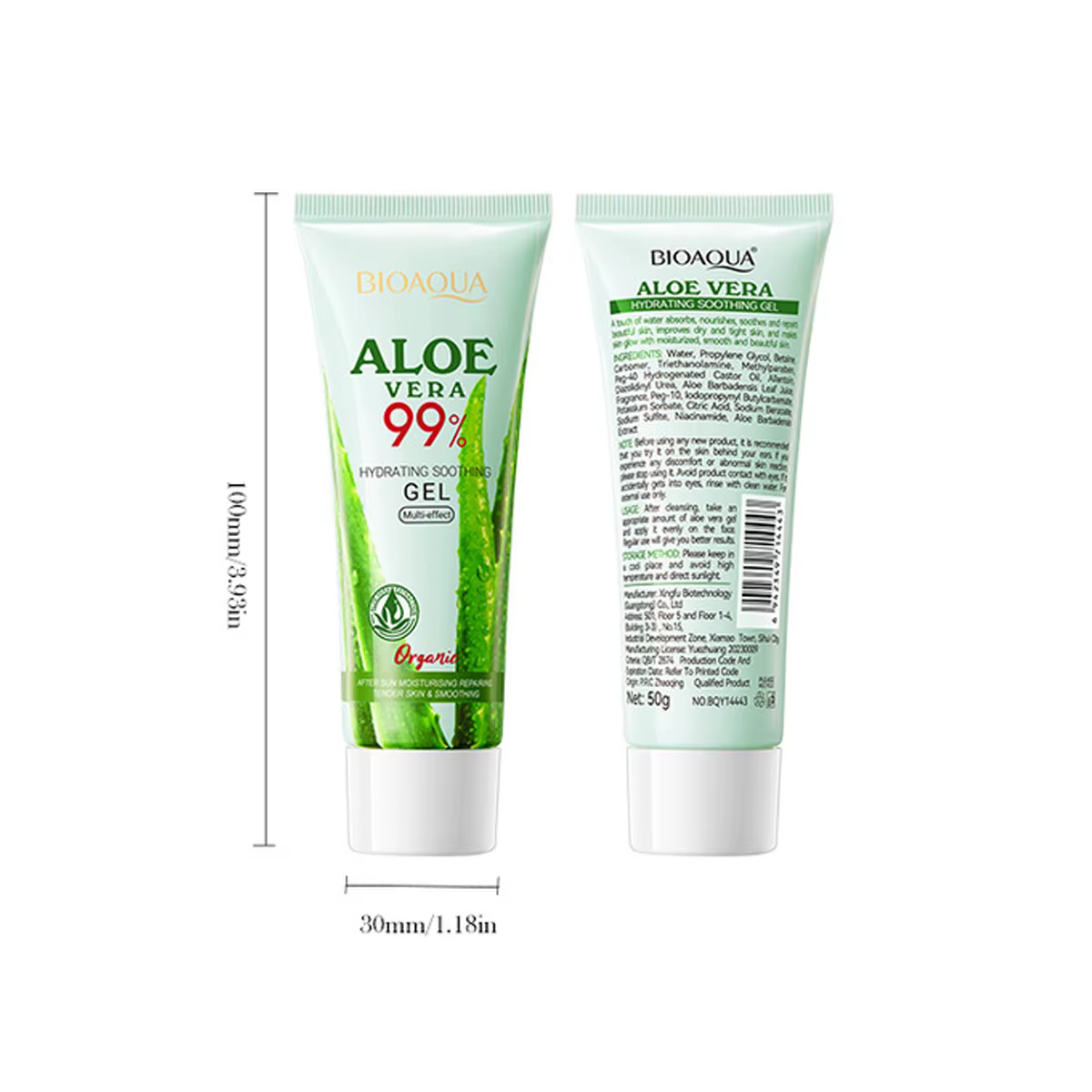 Gel d'aloès hydratant et apaisant Gel d'aloès hydratant et rajeunissant