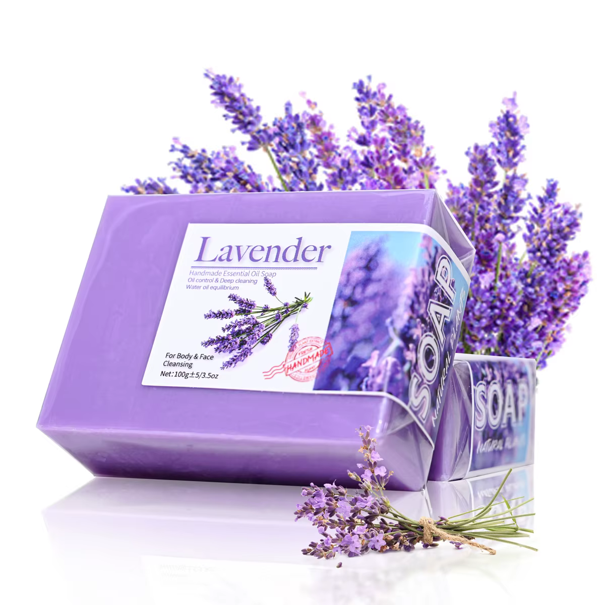 Savon à l'huile essentielle de lavande biologique naturel